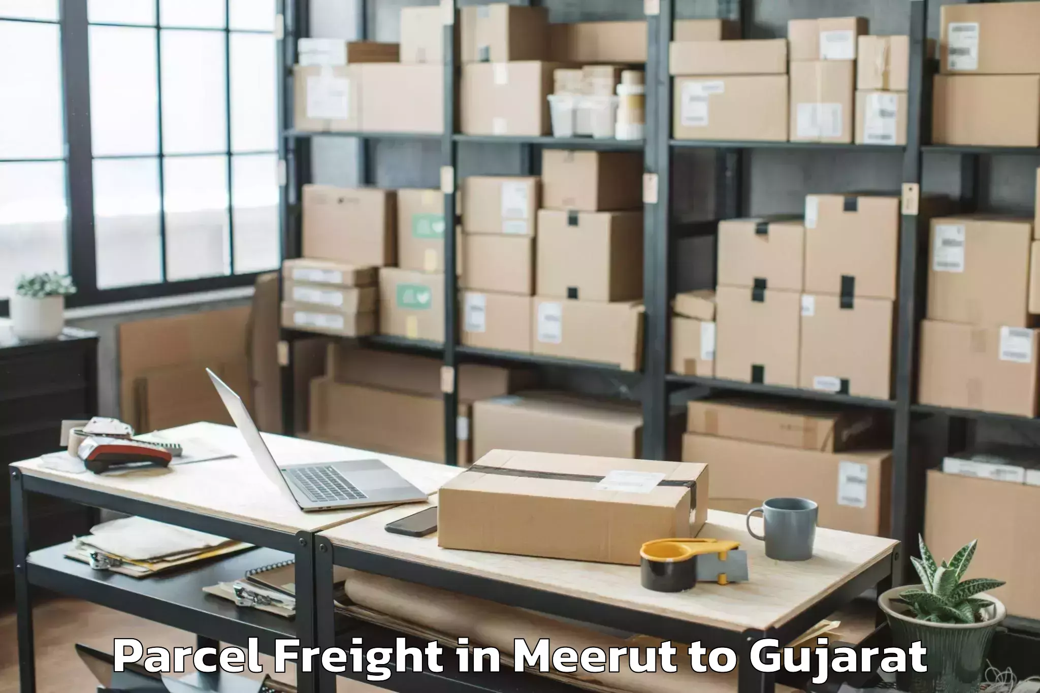 Get Meerut to Dediapada Parcel Freight